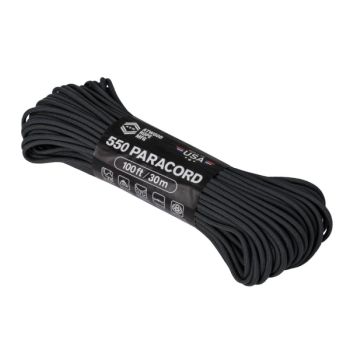 Atwood Rope 550 Paracord Black (CD-PC1-NL-01)