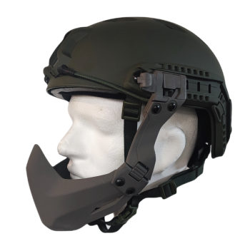 Tactical High Cut Airsoft Helm + Half Mask Olive  (THCHM1OLIVE)