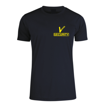 Security T-shirt Zwart met opdruk voor (029030-99-V)